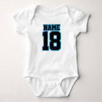 Front WHITE BLACK BLUE One Piece Football Jersey