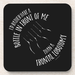 Frontal Lobotomy Beverage Coaster