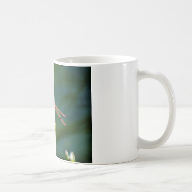 Frontal Red and Black Dragonfly Coffee Mug (Right)