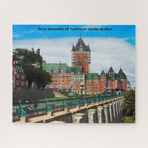 Frontenac Castle Quebec Jigsaw Puzzle