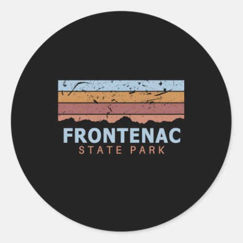 Frontenac State Park Minnesota Classic Round Sticker