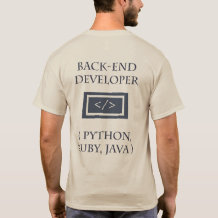 Frontend and Backend Developer T-Shirt