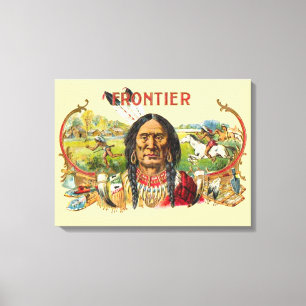 Frontier Cigar Advertising Canvas Print