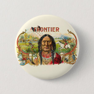 Frontier Cigar Advertising Pinback Button