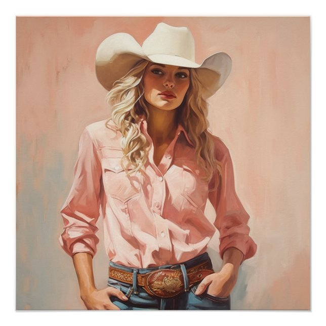 Frontier Fables: Cowgirl Wall Art (Front)