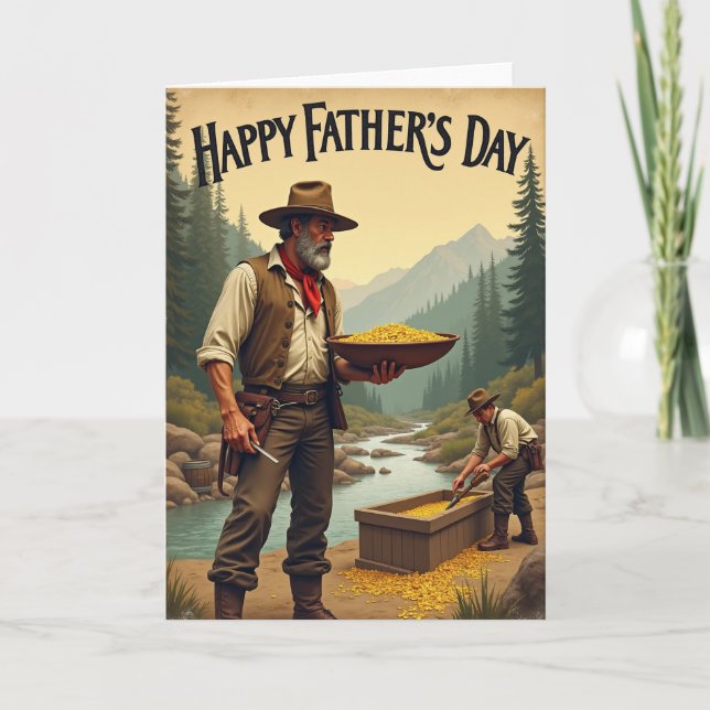 Frontier Fathers Day Wish Card (Front)
