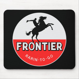 Frontier Gasoline Rarin'-to-go vintage sign Mouse Pad