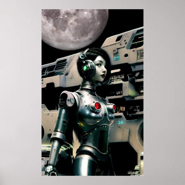 Frontier of Her Space Career - Ken Gage Art Poster (Front)