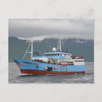 Frontier Spirit  Longliner In Dutch Harbor  Alaska Postcard by mistlebee at Zazzle