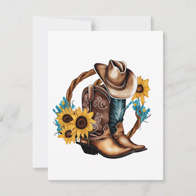 Frontier Whispers: Wild West Note Cards (Front)