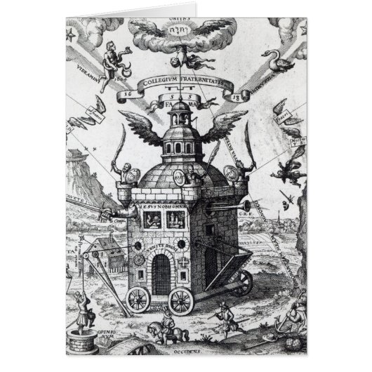 Frontispiece 'Collegium Fama Fraternitatis' Cards (Front)