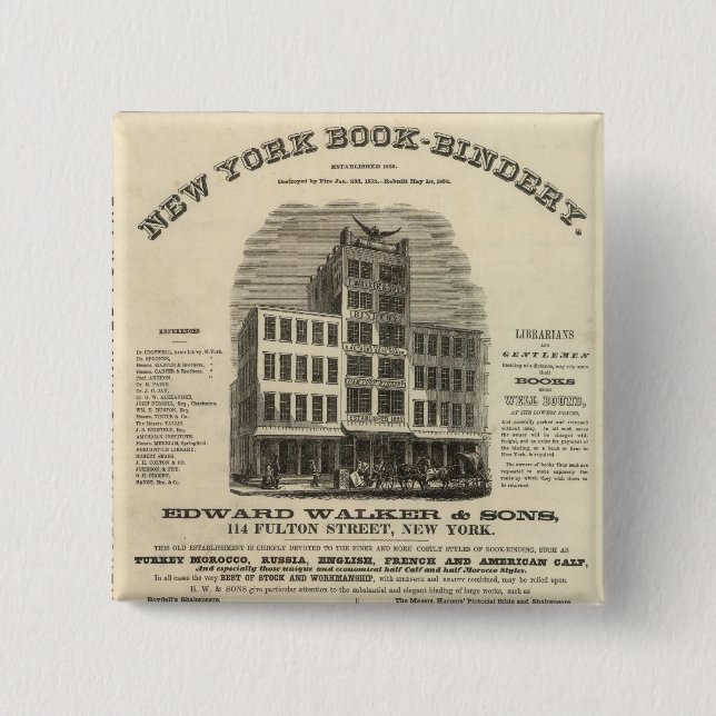 Frontispiece Colton's American Atlas Button (Front)
