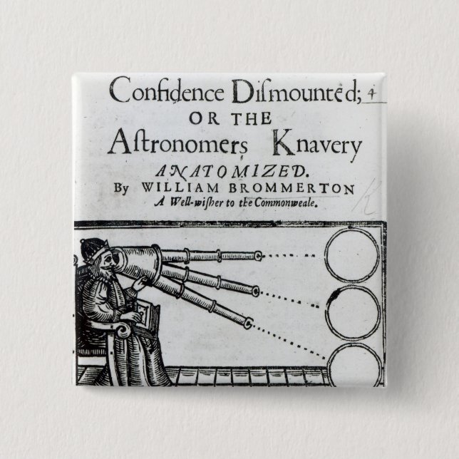 Frontispiece Confidence Dismounted;Astronomer Button (Front)