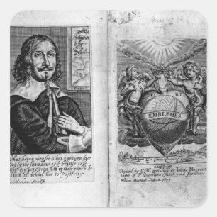 Frontispiece 'Emblems' Square Sticker