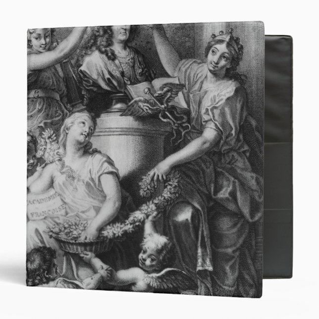 Frontispiece 'French Academy Dictionary' Binder (Front/Inside)