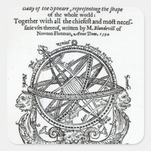Frontispiece from 'A Plain Treatise �' Square Sticker