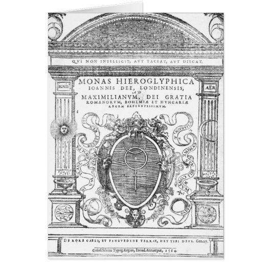 Frontispiece from 'Monas Hieroglyphica' Cards (Front)