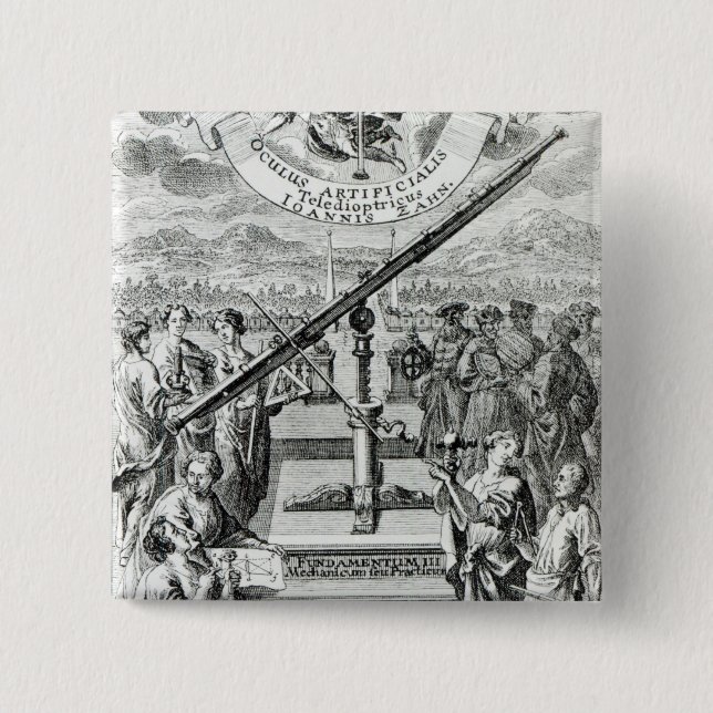 Frontispiece 'Oculus Artificialis Pinback Button (Front)