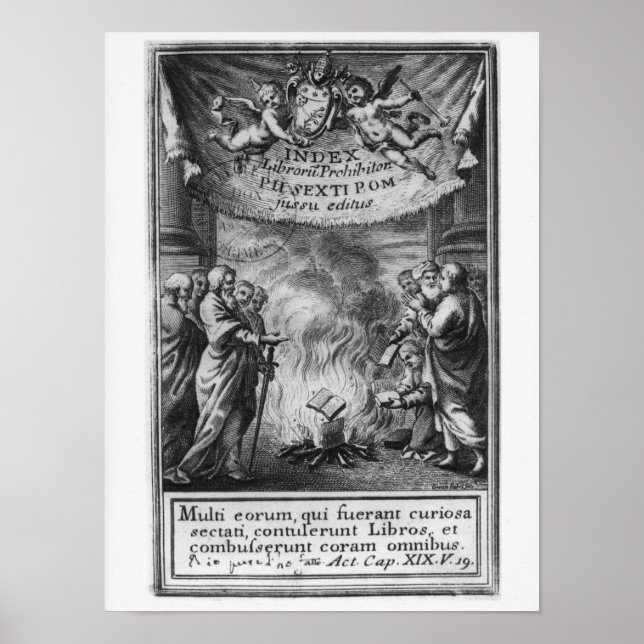 Frontispiece of 'Index Librorum Prohibitorum' Poster (Front)