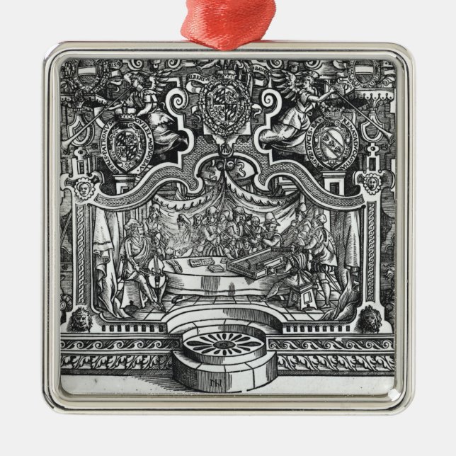 Frontispiece of 'Messes' by Roland de Lassus Metal Ornament (Front)