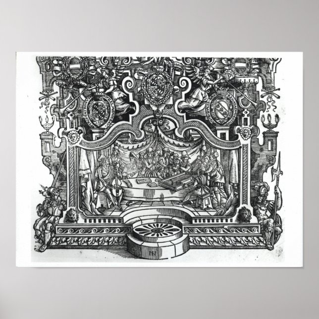 Frontispiece of 'Messes' by Roland de Lassus Poster (Front)