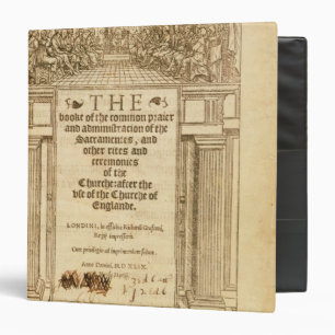 Frontispiece of 'The Book of Common Prayer' 3 Ring Binder