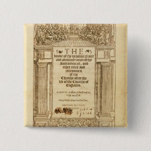 Frontispiece of 'The Book of Common Prayer' Pinback Button