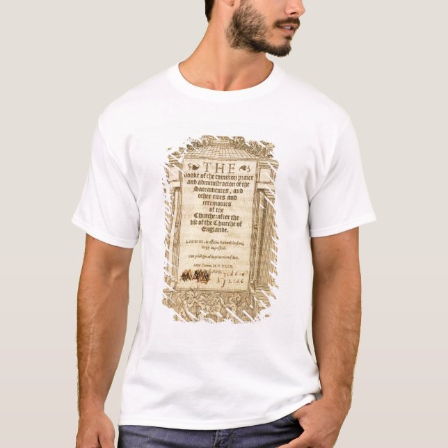 Frontispiece of 'The Book of Common Prayer' T-Shirt (Front)