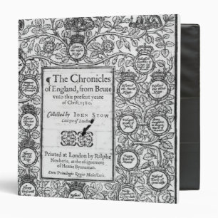 Frontispiece of 'The Chronicles of England' Binder