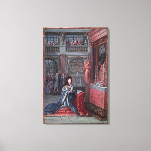 Frontispiece of the 'Hours of Louis Canvas Print (Front)