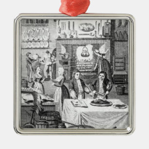 Frontispiece of 'The Housekeeper's Instructor' Metal Ornament