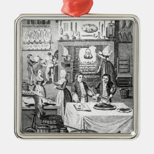 Frontispiece of 'The Housekeeper's Instructor' Metal Ornament (Front)