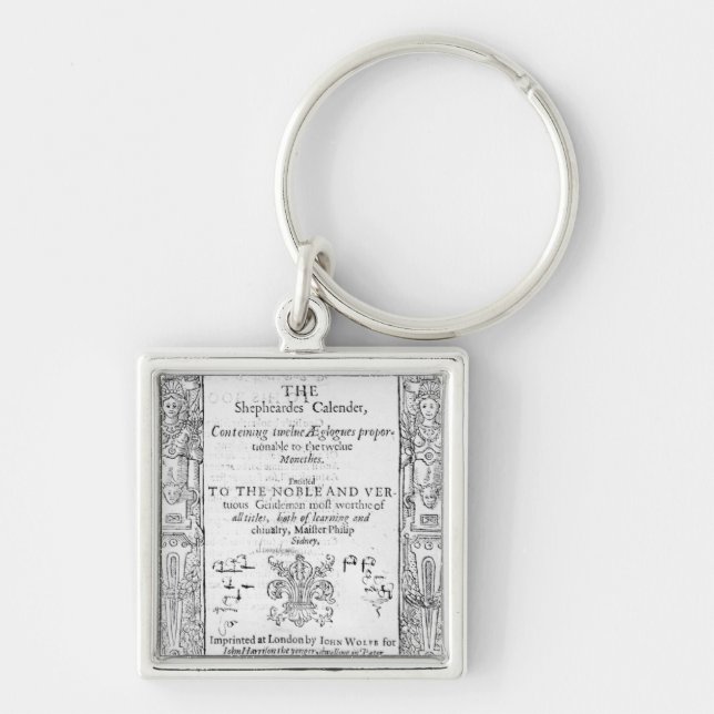 Frontispiece of 'The Shepeards Calender' Keychain (Front)