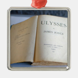 Frontispiece of 'Ulysses' by James Joyce Metal Ornament