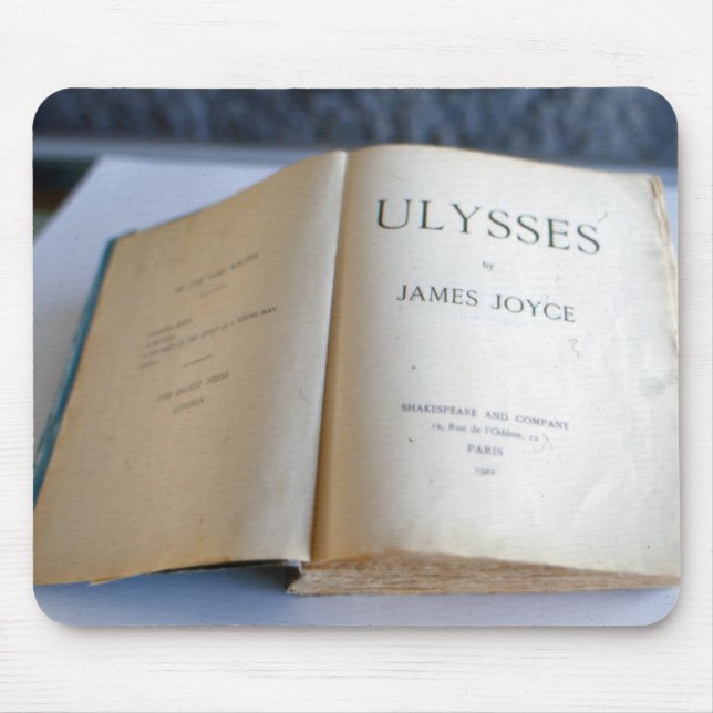 Frontispiece of 'Ulysses' by James Joyce Mouse Pad (Front)