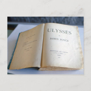 Frontispiece of 'Ulysses' by James Joyce Postcard