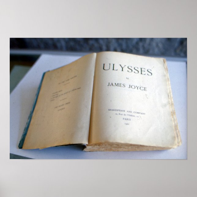 Frontispiece of 'Ulysses' by James Joyce Poster (Front)
