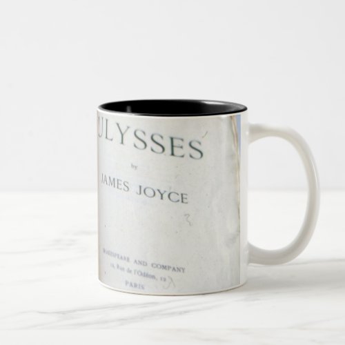 Frontispiece of Ulysses by James Joyce Two_Tone Coffee Mug