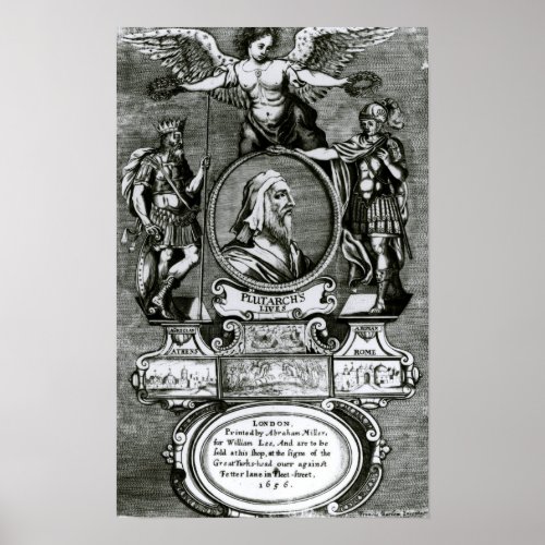 Frontispiece   Plutarchs Lives by Plutarch Poster