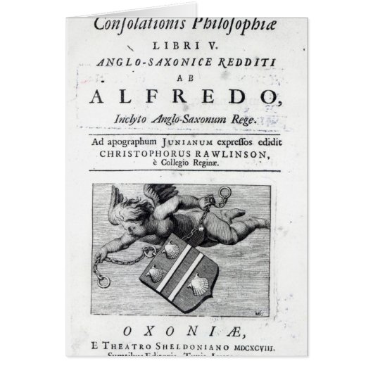 Frontispiece to Christopher Rawlinson's Cards (Front)