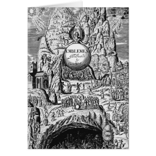 Frontispiece to George Wither's 'Emblems', 1635 Cards (Front)
