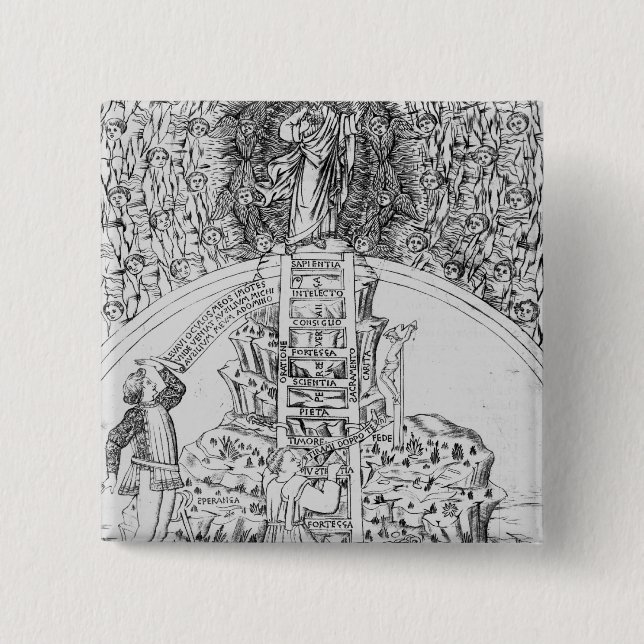 Frontispiece to 'Il Monte Sancto di Dio', 1477 Button (Front)