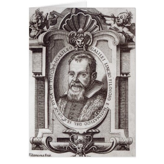 Frontispiece to 'Il Saggiatore' by Galileo Cards (Front)