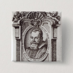Frontispiece to 'Il Saggiatore' by Galileo Pinback Button