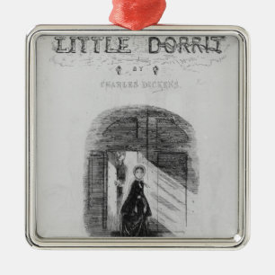 Frontispiece to 'Little Dorrit' by Charles Metal Ornament