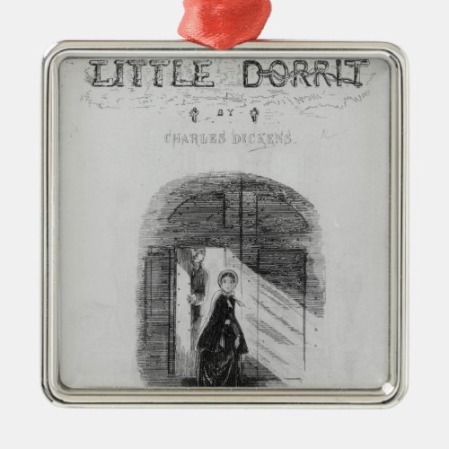 Frontispiece to Little Dorrit by Charles Metal Ornament