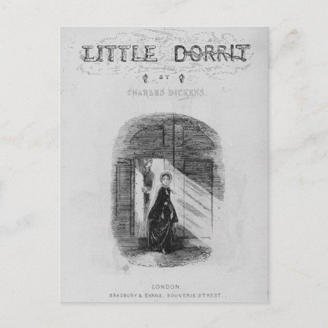 Frontispiece to 'Little Dorrit' by Charles Postcard (Front)
