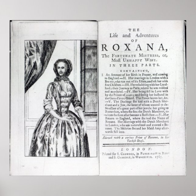 Frontispiece to 'Roxana, The Fortunate Poster (Front)