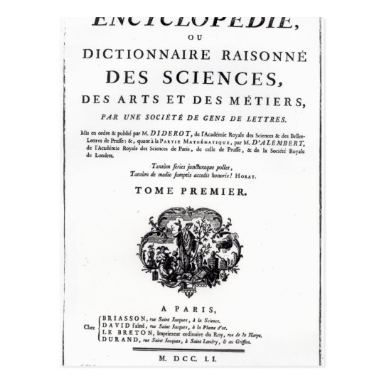 Frontispiece to 'The Encyclopedia Postcard