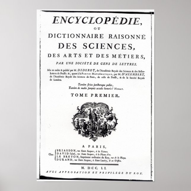 Frontispiece to 'The Encyclopedia Poster (Front)